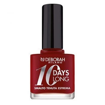 Deborah, 10 Days Long, Nail Polish, EN860, Dark Red, 11 ml