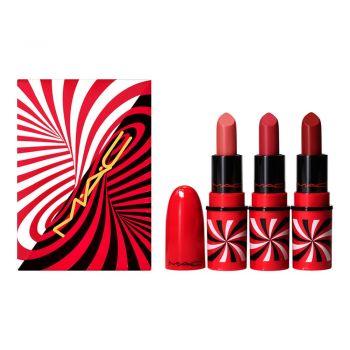 Mac Tiny Tricks Mini Lipstick Trio Neutral Gift Set