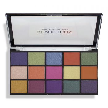 Makeup Revolution, Reloaded, Eyeshadow Palette, Passion For Colour, 15 Shades, 16.5 g