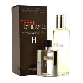 Set Hermes: Terre d'Hermes, Eau De Toilette, For Men, Refill, 125 ml + Terre d'Hermes, Eau De Toilette, For Men, Refillable, 30 ml