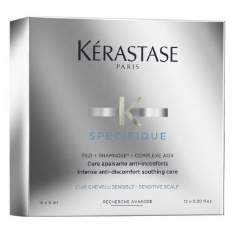 Tratament pentru par Kerastase Specifique Intense Anti-Discomfort Care, Scalp sensibil, 12x6ml