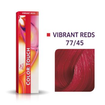 Vopsea semipermanenta Wella Professionals Color Touch 77/45, Blond Mediu Intens Rosu Mahon, 60ml ieftina