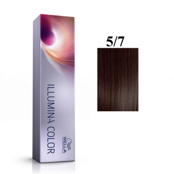Wella Professionals, Illumina Color, Permanent Hair Dye, 5/7 Light Chestnut Brown, 60 ml de firma originala