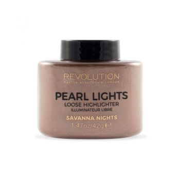 Makeup Revolution - Pearl Lights, Femei, Iluminator, Savannah Nights, 25 g ieftin