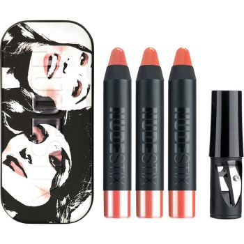 Nudestix Set : Mini Founders Kit Gel Color Lip & Cheek Balm - Tay Tay, Ally, J Mama 3 X 2.5 Ml