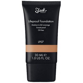 Sleek Makeup Lifeproof Foundation Medium To Full Coverage Sweat Proof Oil Free Lp07 30 Ml