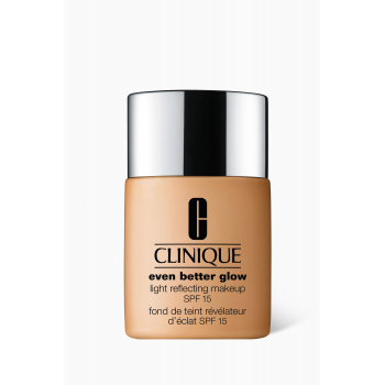 Clinique, Even Better Glow, Light Reflecting, Liquid Foundation, WN 68, Brulee, SPF 15, 30 ml