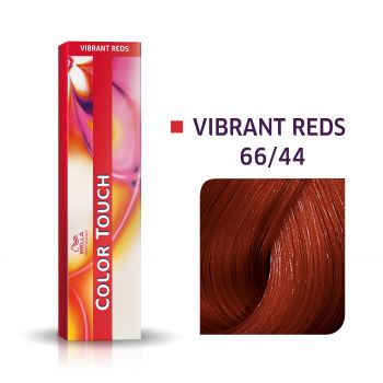 Vopsea semipermanenta Wella Professionals Color Touch 66/44, Blond Inchis Intens Rosu, 60ml de firma originala