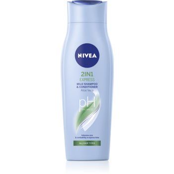 NIVEA 2in1 Care Express Protect & Moisture sampon si balsam 2 in 1