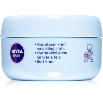 NIVEA BABY Soft cremă hidratantă pentru fata si corp
