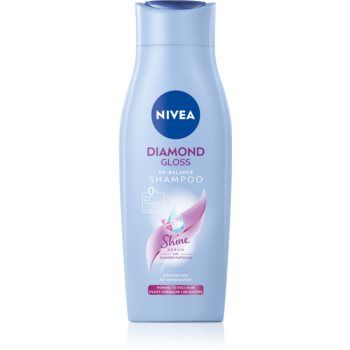 Nivea Diamond Gloss șampon îngrijire pentru par obosit fara stralucire