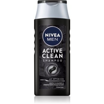 Nivea Men Active Clean șampon cu ingrediente active de cărbune