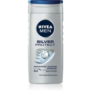 NIVEA MEN Silver Protect gel de duș pentru barbati
