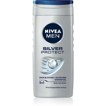 Nivea Men Silver Protect gel de duș pentru barbati de firma originala