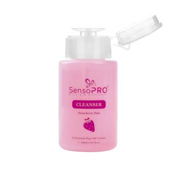 Cleanser unghii SensoPRO Milano Strawberry Cleaner - Degresant, 160 ml Cleanser unghii SensoPRO Milano Strawberry Cleaner - Degresant, 160 ml