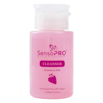 Cleanser unghii SensoPRO Milano Strawberry Cleaner - Degresant, 160 ml