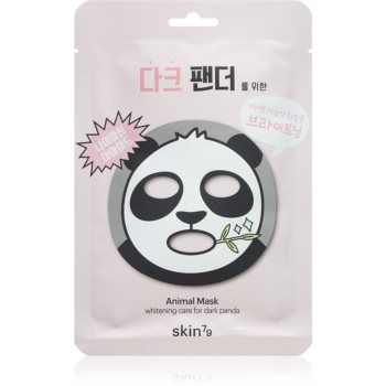 Skin79 Animal For Dark Panda mască textilă iluminatoare ieftina