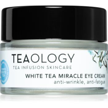 Teaology Anti-Age White Tea Miracle Eye Cream cremă de ochi corectoare pentru cearcăne și riduri ieftin