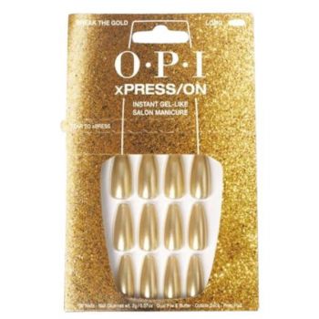 Unghii artificiale, Opi, Xpress/On, Break the Gold, 30 buc