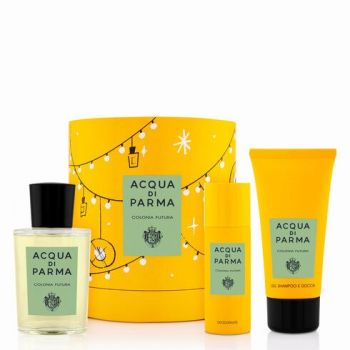 Acqua Di Parma M. Colonia Futura Set: Eau De Colonia 100 Ml + Hair & Shower Gel 75 Ml + Deo Spray 75 Ml ieftin