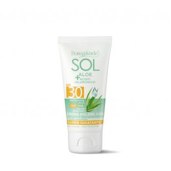 Crema de fata hidratanta cu aloe vera si acid hialuronic, SPF 30