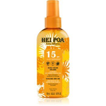 Hei Poa Tahiti Monoi Oil ulei de bronzat pentru piele uscata SPF 15