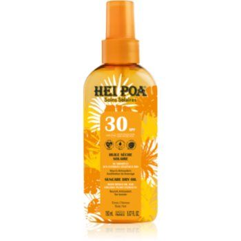 Hei Poa Tahiti Monoi Oil ulei de bronzat pentru piele uscata SPF 30
