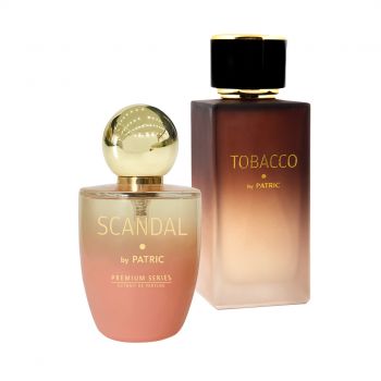 Pachet 2 parfumuri, Scandal by Patric si Tobacco by Patric, 100ml