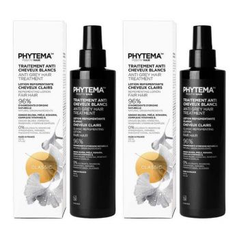 Set 2 x Tratament repigmentare pentru par alb sau grizonat, Classic, Positiv'Hair, Phytema 150ml + 150ml de firma original