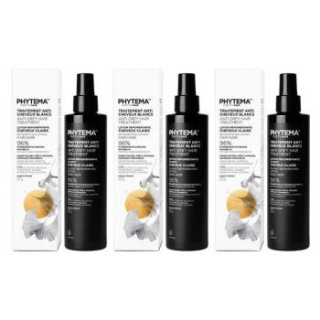 Set 3 x Tratament repigmentare pentru par alb sau grizonat, Classic, Positiv'Hair, Phytema 150ml + 150ml + 150ml