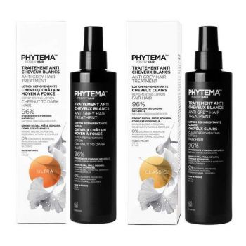 Set Tratamente repigmentare pentru par alb sau grizonat, Ultra si Classic, Positiv'Hair, Phytema 150ml + 150ml de firma original