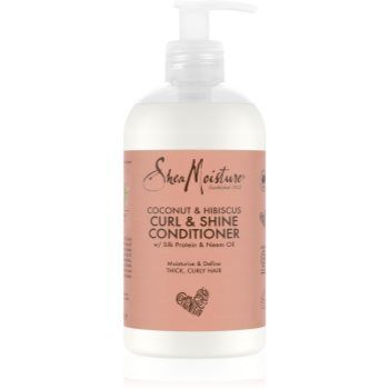 Shea Moisture Coconut & Hibiscus Curl & Shine balsam pentru par ondulat si cret