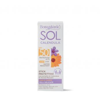 Stick cu protectie solara, cu extract de galbenele, rezistent la apa, SPF 50