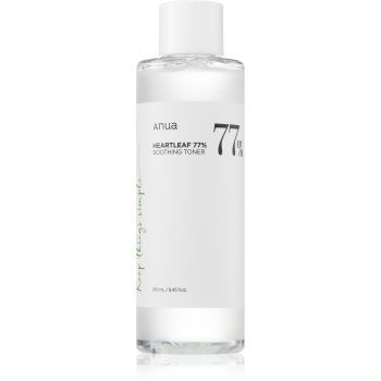 Anua Heartleaf 77% Soothing Toner tonic de curatare si calmant reface bariera protectoare a pielii de firma originala