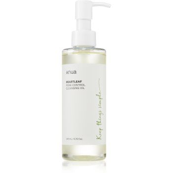 Anua Heartleaf Pore Control Cleansing Oil ulei pentru indepartarea machiajului Ulei de curățare cu efect de hidratare