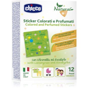 Chicco Natural Colored and Perfumed Stickers autocolante împotriva insectelor
