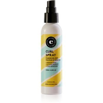 Cocunat Curl Spray spray pentru fixare pentru par ondulat si cret