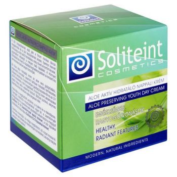 Crema de zi hidratantă cu aloe activ Soliteint, 50 ml