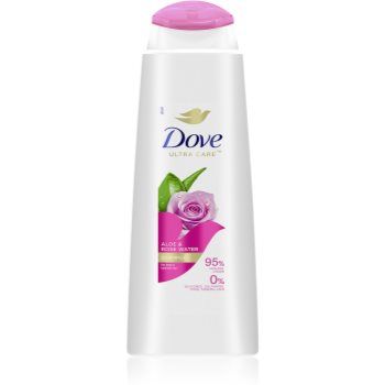 Dove Aloe & Rose Water șampon pentru hidratare si stralucire