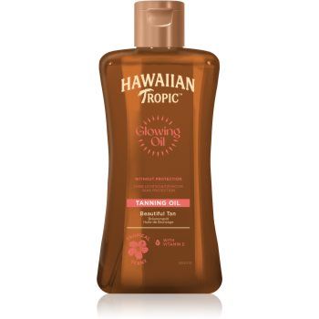 Hawaiian Tropic Glowing Oil Tanning ulei pentru corp pentru un bronz de lunga durata