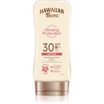 Hawaiian Tropic Glowing Protection Beautifully Sheer Finish lotiune pentru bronzat SPF 30 ieftina