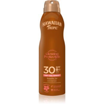 Hawaiian Tropic Glowing Protection Dry Oil Spray Spray de ulei uscat de bronzat SPF 30 ieftina