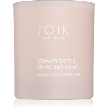 JOIK Organic Home & Spa Strawberries & Sparkling Wine lumânare parfumată