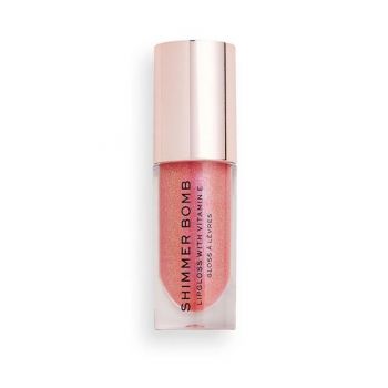 Luciu de Buze - Makeup Revolution Shimmer Bomb, nuanta Daydream Pink, 1 buc de firma original