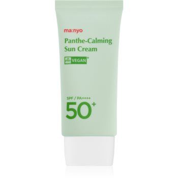 ma:nyo Panthe-Calming Sun Cream cremă protectoare calmantă pentru ten deosebit de sensibil și intolerant SPF 50+
