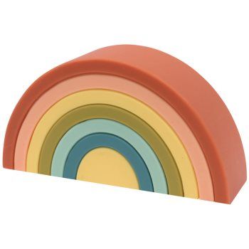 O.B Designs Silicone Rainbow Stacker curcubeu pliabil