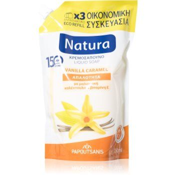 PAPOUTSANIS Natura Vanilla Caramel săpun lichid rezervă de firma original