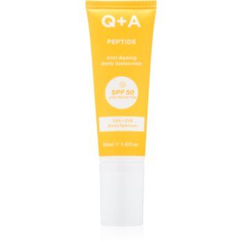 Q+A Peptide crema protectoare pentru fata SPF 50