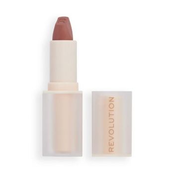 Ruj de Buze Satinat - Makeup Revolution Lip Allure Soft Satin Lipstick, nuanta Wifey Dusky Pink, 3.2 g ieftin