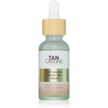 TanOrganic The Skincare Tan ser autobronzant pentru fata cu efect antirid